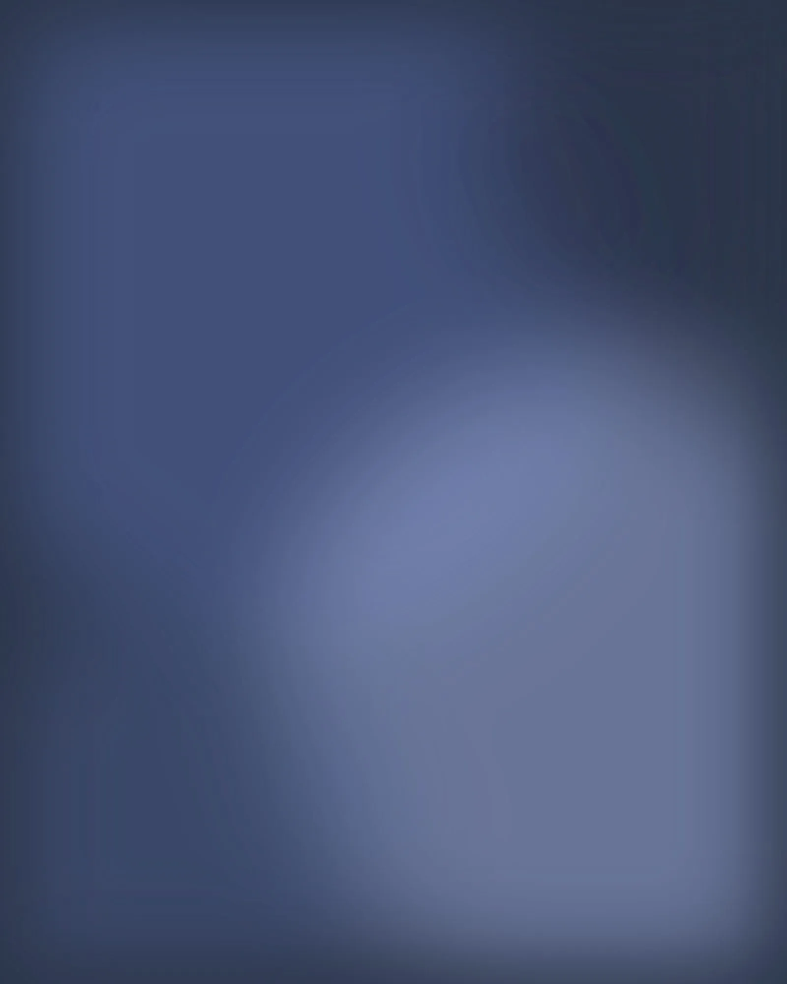 Composition abstraite en encres profondes, bleus nocturnes