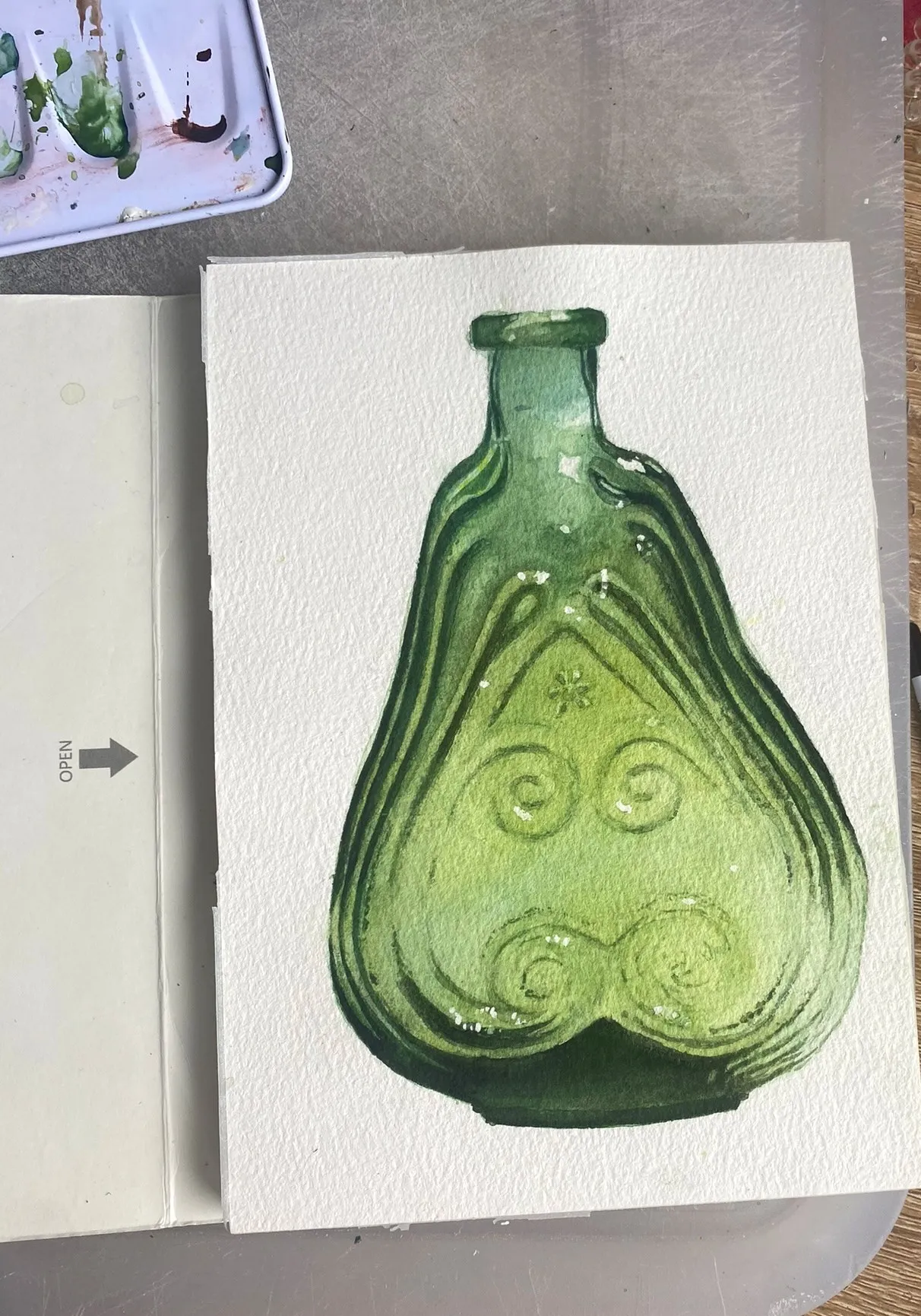 L'étude d'origine de la bouteille