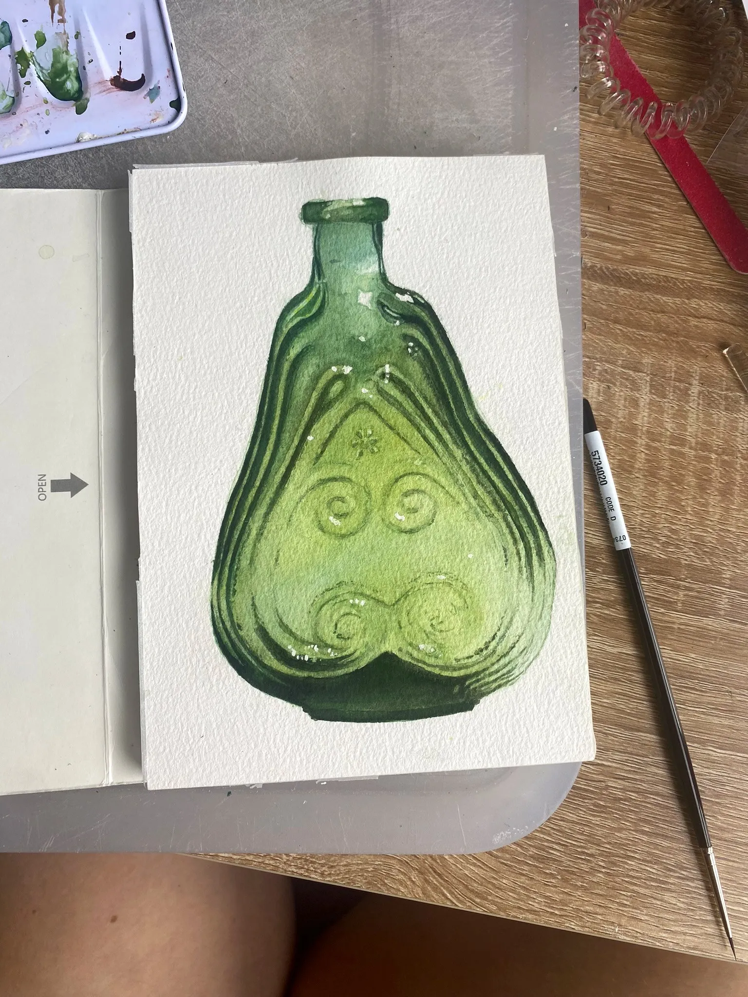 L'étude d'origine de la bouteille