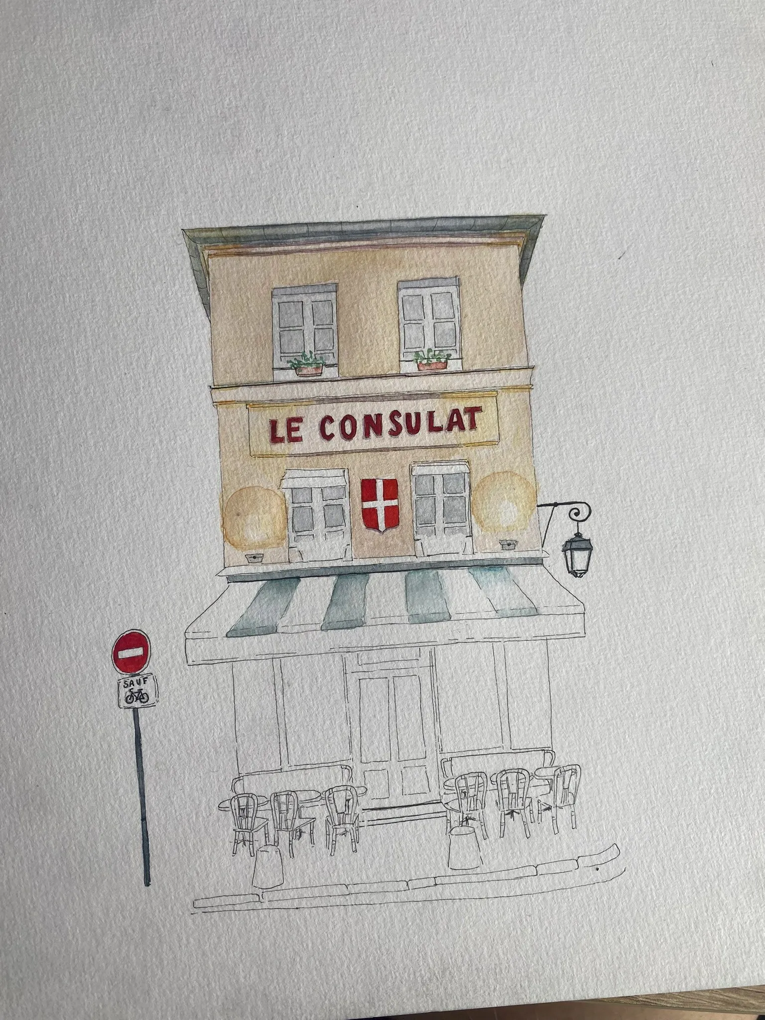 Mise en couleur de la façade