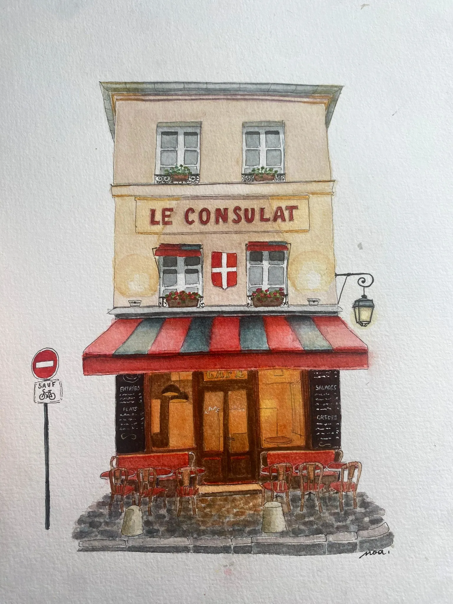 Le Consulat terminé avec sa terrasse